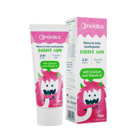 cumpără Nordics Pastă de dinți pentru copii Bubble Gum, 2-6+ ani, 50ml în Chișinău