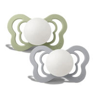 Пустышки силиконовые Bibs Couture (0-6 мес) Ivory/Sage