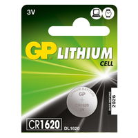 Батарейка GP 3V Lithium Ø16х2.0mm CR1620-7C5