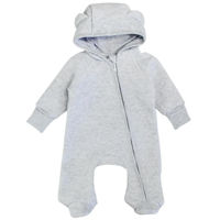 Детская одежда Minikin 231561362 Trinitka Комбинезон с капюшоном серый меланж 1-3 мес (62 см)