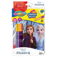 Creioane colorate cu două capete - Colorino Disney Frozen 2