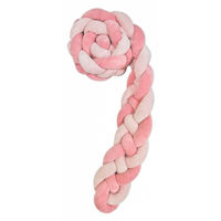 Бортик для кроватки Kikka Boo 41109050142 Protectie laterala impletita Pink, 4 cosite, 180 cm