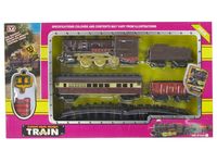 Set calea ferata 84cm, tren+vagoane amestecate R/C