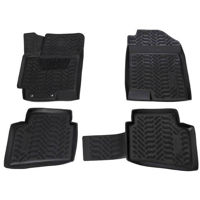 Коврик для автомобиля Aileron 64808 Kia Rio IV (06.2017-) (3D с подпятником) (Крепеж)