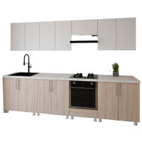 Мебель для кухни Smartex (30165) K4 300сm Alb+Stejar Deschis