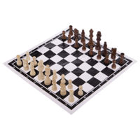 Настольная игра miscellaneous 8983 Figurine sah din lemn (4-9 cm) + baza (39.5*39.5 cm) IG-4930