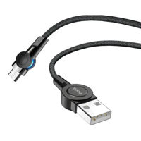 Cablu telefon mobil Hoco S8MGNMCBK USB to Micro USB S8 Magnetic 2.4A 1.2m, Black