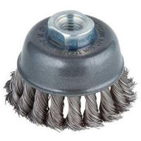 Набор головок, бит, насадок Wolfcraft Чашковидная щётка из стальной проволоки с витой проволокой 2125000