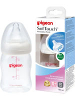 Biberon Pigeon SoftTouch Peristaltic Plus 160 ml (0+) cu tetina din silicon