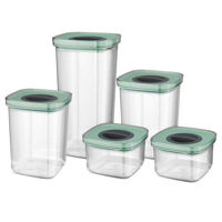 Container alimentare Berghoff 3950129 Set containere p/u crupe de sticla 5ob Leo