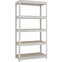 Cтеллаж складской УХЛ-МАШ СТ-4/2МД-10уп Стеллаж модульный ДСП 10мм (1820х920х300мм) (5 полок)