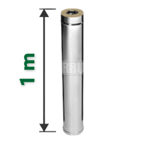 D115 ДЫМОХОД ДВУСТЕННЫЙ 1 М FERRUM