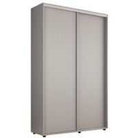 Dulap Mobildor-Lux Compact uși glisante PAL fără ornament (140x45x200H cm) Grey