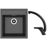 Мойка кухонная со смесителем Dr.Gans Nika 470 + SanDonna F 1069 negru