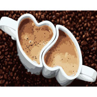 Картина по номерам Strateg R 8 /22 (DY283)(42048) Coffee love, 40x50 cm