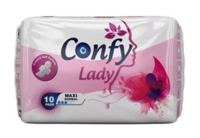 Absorbante igienice pentru femei Confy Lady MAXI NORMAL STD, 10 buc.