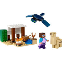 Set de construcție Lego 21251 Minecraft Expediția lui Steve în deșert