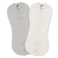 Спальные мешочки Summer Infant SwaddleMe Grey/White Dots (0-2 мес) 2 шт