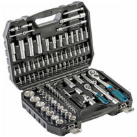 Набор ручных инструментов Hoegert Set de capete tubulare si accesorii 1/4, 1/2 95 buc HT1R226