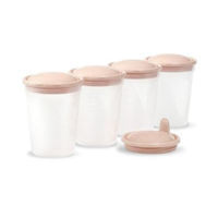 Контейнер для хранения пищи BabyOno 1028/01 Container pentru depozitarea de lapte (4 buc.) bej