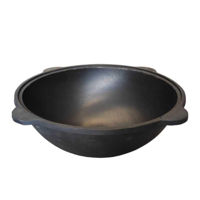 Казан Rishtan Uzbec WOK 12L cu capac, fonta