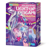 Набор для творчества 4M 00-04776 KidzMaker Holographic Light Up Origami Unicorn