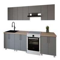 Мебель для кухни Smartex (30023) K1 240cm Grafit