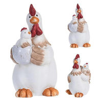 Декор Promstore 16895 Statueta Gaina cu pui 19cm
