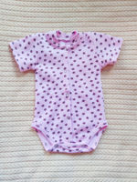 Боди с коротким рукавом Paw Pink