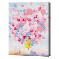 Картина по номерам Art Gallery GX28820 Fata si baloane 40x50cm