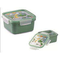 Контейнер для хранения пищи Snips 51884 Lunch-box Dinozauric 15x15x7,5cm 0,8l