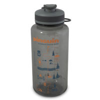 Бутылочка для воды Pinguin Tritan Fat Sport Bottle 1.0 L grey