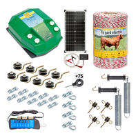 Pachet gard electric complet 500 m, 3,2 Joule, cu sistem solar, pentru animale domestice