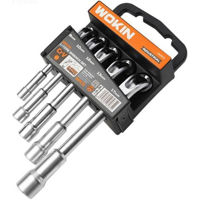 Set de unelte de mână Wokin Set de 9 chei tubulare cu cot tip L 8-17 mm (152605)