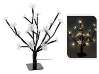 Copac decorativ "Inflorit" 25cm, 25LED, culoare calda