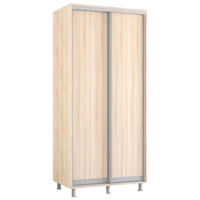 Dulap Mobildor-Lux Aron-S uși glisante din PAL (100x60x200H cm) Sonoma