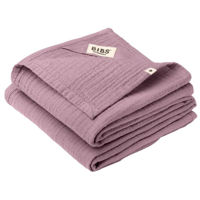 Аксессуар для пеленания BIBS 9401248 Set de 2 museline 70x70cm, Heather