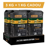 Set 3+1 kg Cafea boabe Jacobs Barista Editions Crema, 4kg.