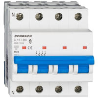 Автомат дифференциальный Schrack Technik AM617825 (MCB) Amparo 6kA, C 25A, 3P+N