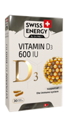 Susținerea sistemului imunitar. Swiss Energy Vitamina D3 600 N30