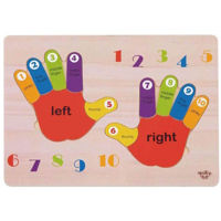 Головоломка Tooky Toy 12960 Вставка-пазл «Ладонь» 60609