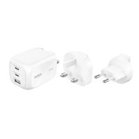 Зарядное устройство сетевое Belkin WCH016HQWH 100w 2C1A Wall Charger with interchangable plug tips UK, EU, US