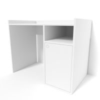 Офисный стол Smartex (10901) Tab Classic 100cm Alb