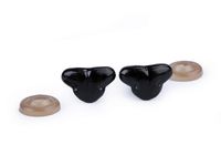 Nas pentru jucării cu dispozitiv de siguranță, 11x17 mm / negru