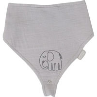 Bavețică BabyJem 837 Bavetica din muselina cu suport pentru suzeta Gri