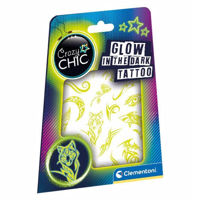 Set de creație Clementoni Set pentru tatuaje luminiscente Crazy Chic (18687)