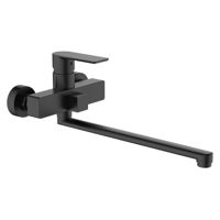 Смеситель для ванны Mat|eco Breno 1133 черный нержавеющая сталь