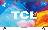 Televizor 50" LED SMART TV TCL 50P635, 3840x2160 4K UHD, Google TV, Black