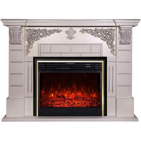Șemineu electric ArtFlame Imperial & Richi, 1110x1450x380 mm, Argintiu