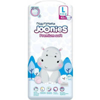 Аксессуар для самых маленьких Joonies 953213 Premium Soft Подгузники, L (9-14 кг), 42 шт.